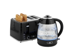 Panela de Pressão 1,7l MARCA com Chaleira e Torradeira 4 Fatias Preto