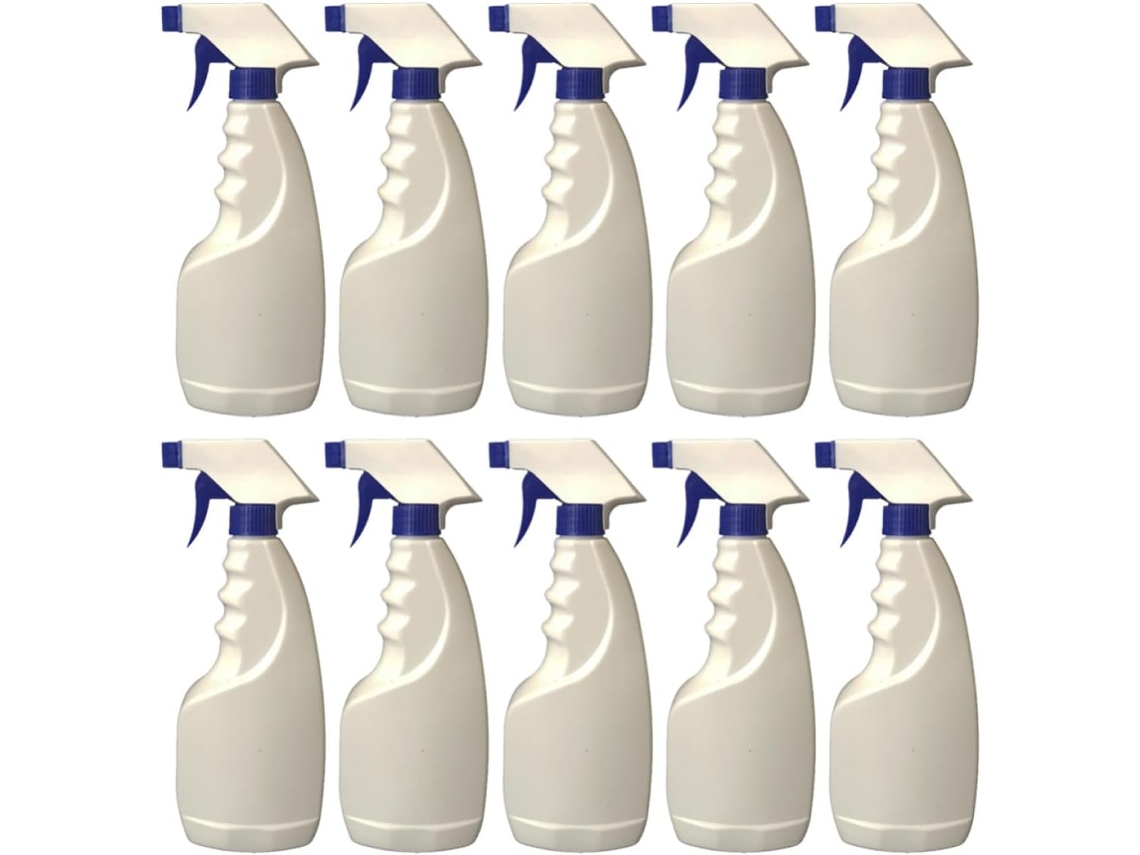 Frasco De Plástico, Embalagem Com 10 Unidades, Frasco Spray De Pp Branco