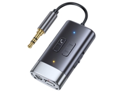 Adaptador Bluetooth para carro ZRUXE G76 (emissor/receptor 5.4, aux 3.5mm, Usb c, bateria 200mah, redução de ruído) | ZRUXE