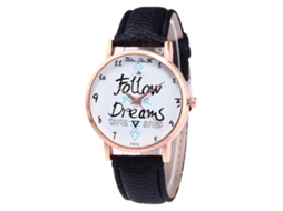 Reloj De Pulsera Analógico De Cuarzo Con Correa De Pu Zhoulianfa Para Hombre (negro)