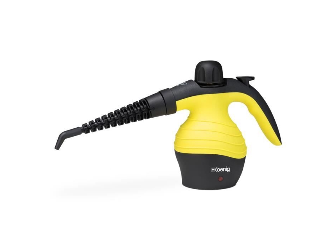 Limpador a Vapor Portátil Hkoenig, Pressão Máxima de 4, 2 Bar, Capacidade de 300 Ml, Amarelo e Preto BRILVIBERA
