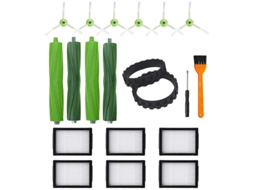 Peças de reposição para aspirador de pó irobot roomba i7 i7 i6 i8 i3/plus e5 e6 e7, escovas, filtros hepa, pneu de roda