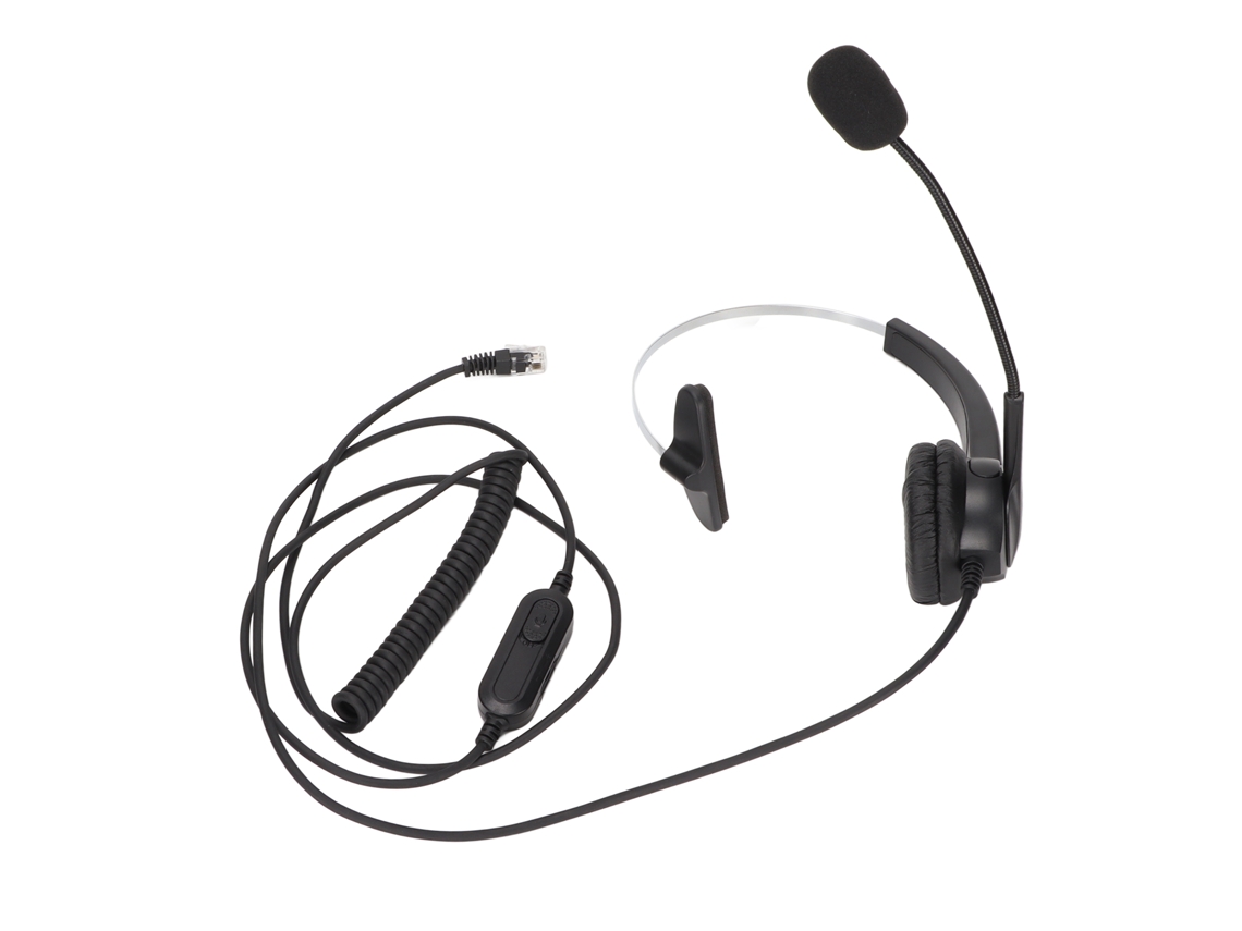 Aetheria fone de Ouvido para Telefone Fixo com Cancelamento de Ruído Ajustável 330° para Centros de Chamadas
