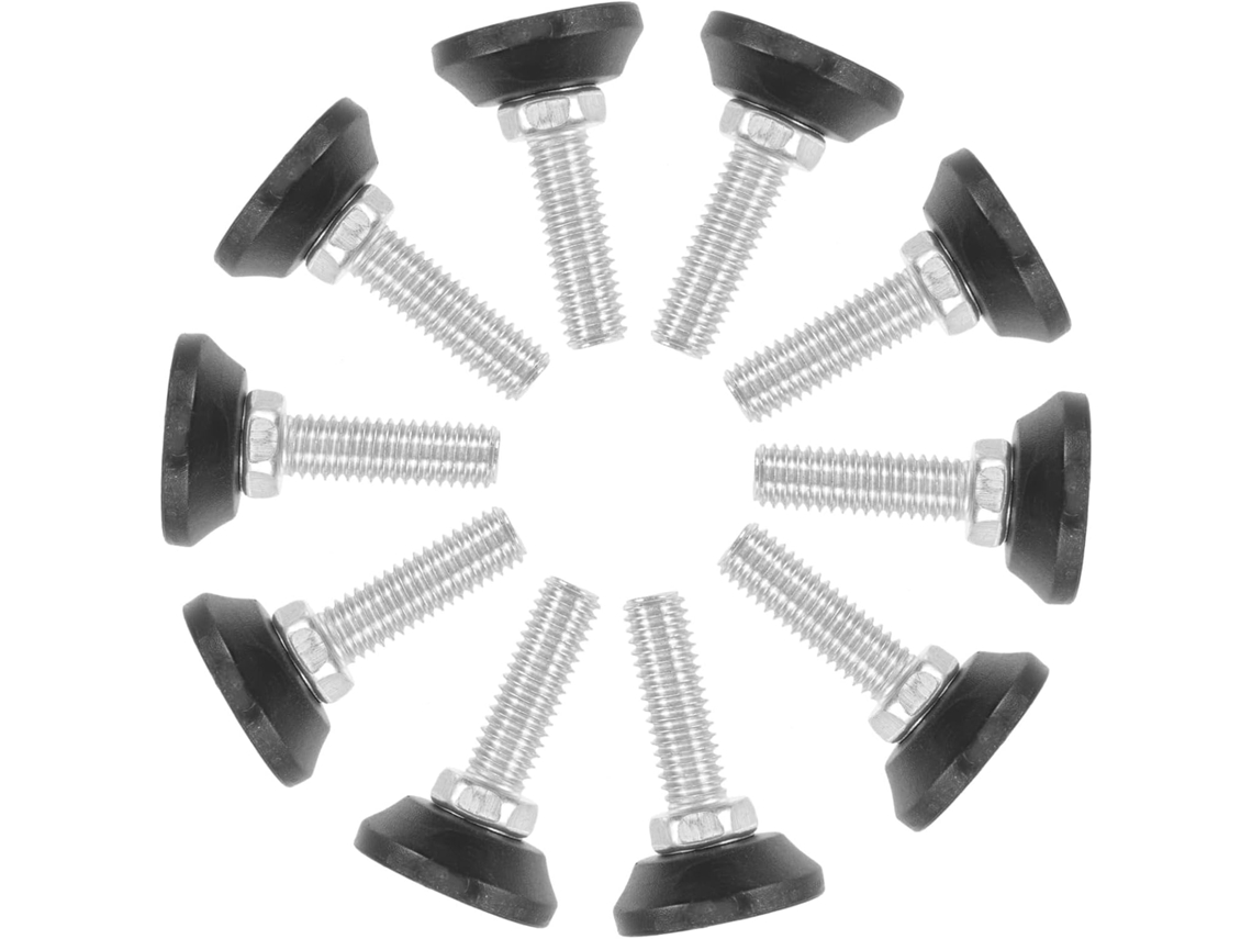 Niveladores De Móveis Ajustáveis Shineofi Em Nylon Com Conexão Firme E Estável, Conjunto De 12 Peças Para Uso Doméstico