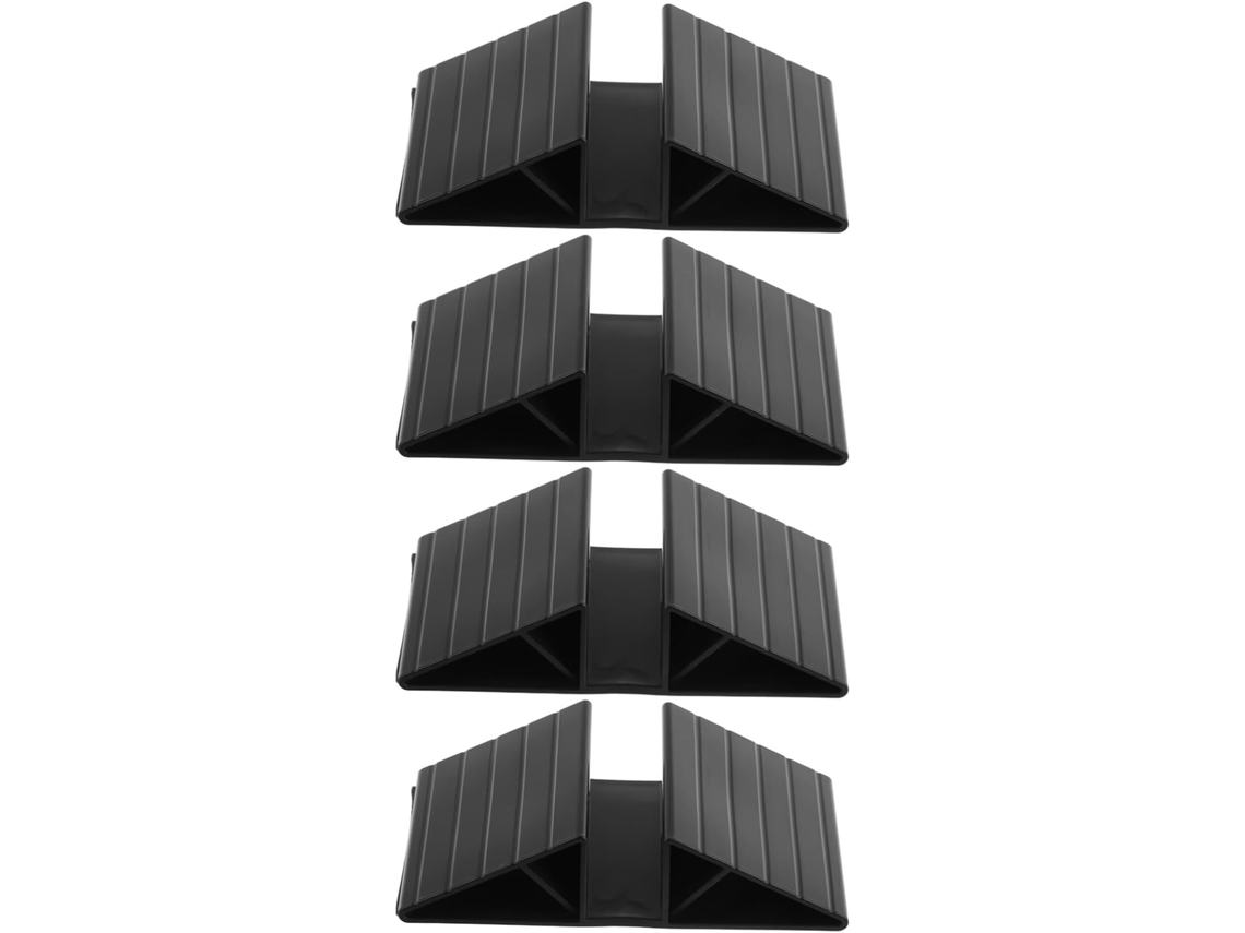 Plafope Conjunto De 4 Pés Estabilizadores Triangulares Para Portão Escada E Isolamento Estimação, Material Abs