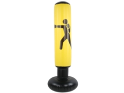 Mali coluna de Boxe Inflável Saco de Soco Fitness Descompressão Pvc Amarelo 155cm