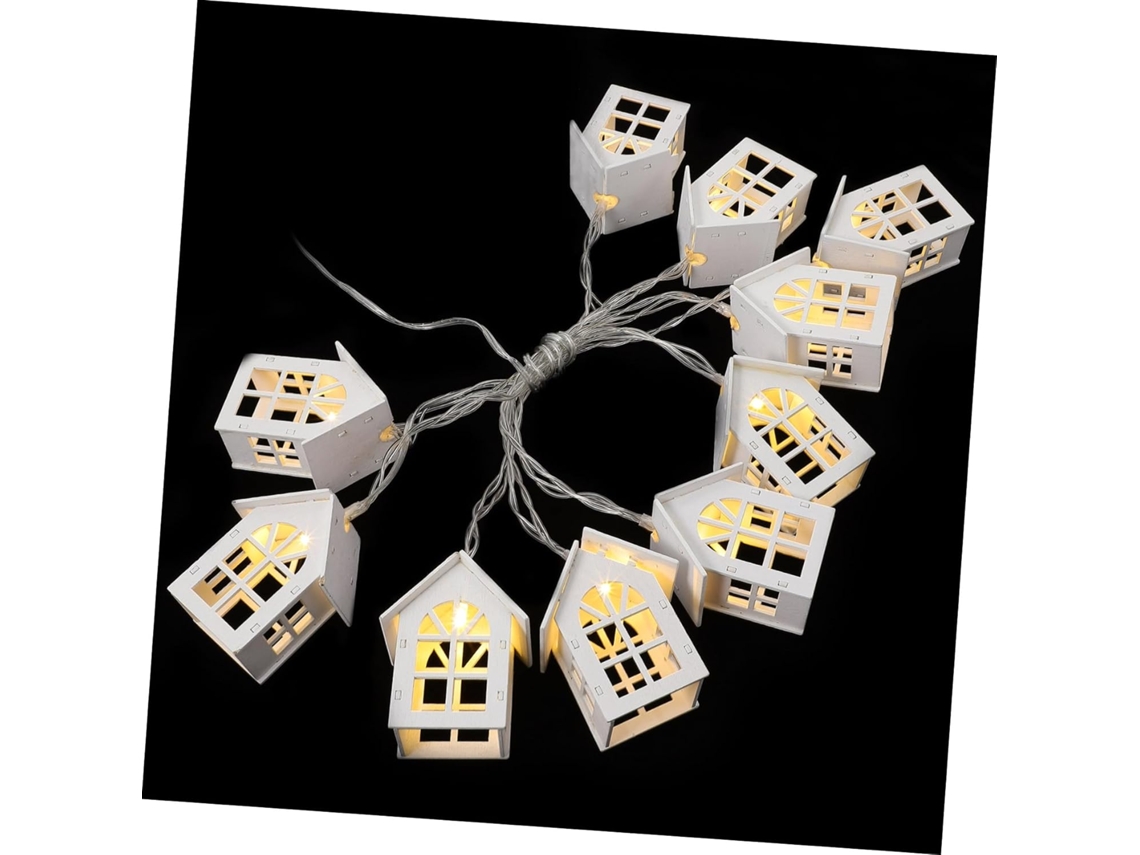 Cordão De Luzes Led Com 10 Lâmpadas Para Decoração De Casa, Iluminação Inovadora E Reutilizável Para Festas E Comemorações Gokoco