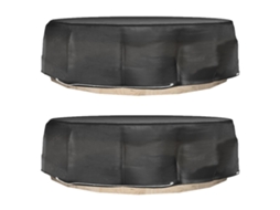 Vidaxl Capas P/ Espreguiçadeira Ilha 2 Pcs 8 Ilhós Ø188x50 Cm Redondo