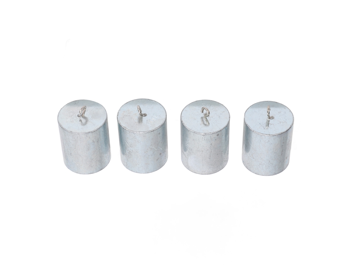 Conjunto de Pesos de Calibração de Aço Cromado 4pcs 200g S/MARCA para Experimentos