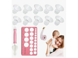 Adaptador Para Bomba De Amamentação Vestível Naked Accessories2 Unidades De Cada Tamanho 13 15 17 19 21 Régua Para Mamilos Escova De Esponja Fi Yunzii