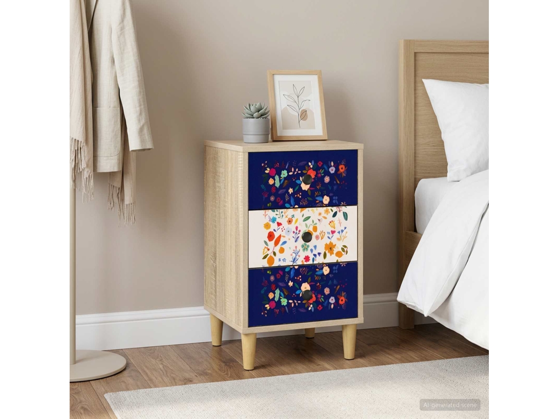 Vidaxl Armário De Cabeceira Mainz Carvalho Sonoma 36 X 33 X 60 Cm