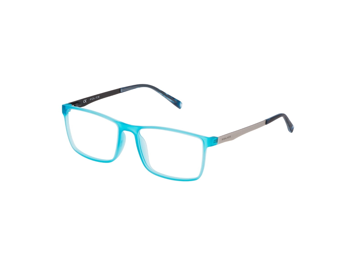 Armação de óculos masculina Police VPL258M543GRG (azul - plástico - 140 mm - Ø 54 mm)