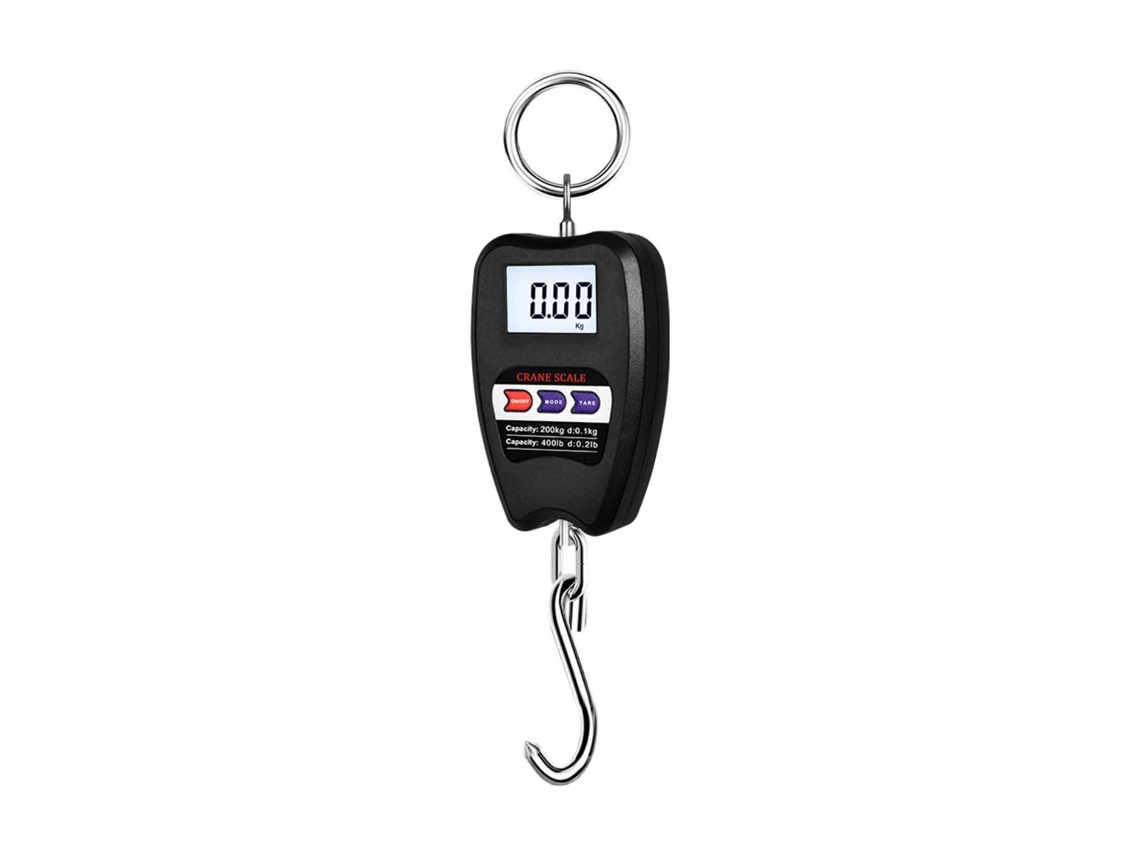 Balança Eletrônica Portátil De Gancho 200kg, Tela Lcd Gancho Aço Alt Inf
