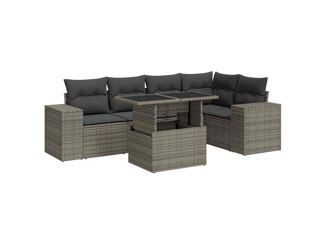 Garden Sofa Set, Garden Sofa Sets Vidaxl Cinzeto Rattan / Vime (n/a)