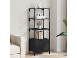 Vidaxl Estante C/ 3 Prateleiras 41x30x109,5 Cm Derivados Madeira Preto
