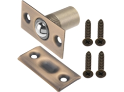 Fechadura De Porta Inoomp Com Esfera Latão E Mola, Leve E Resistente Ao Desgaste, Dourada, Para Armários