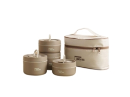 Conjunto De Recipientes Para Almoço Isolados Portáteis, Caixa De Combinação Multicamadas Para Piquenique, 4 Camadas Aquaforge