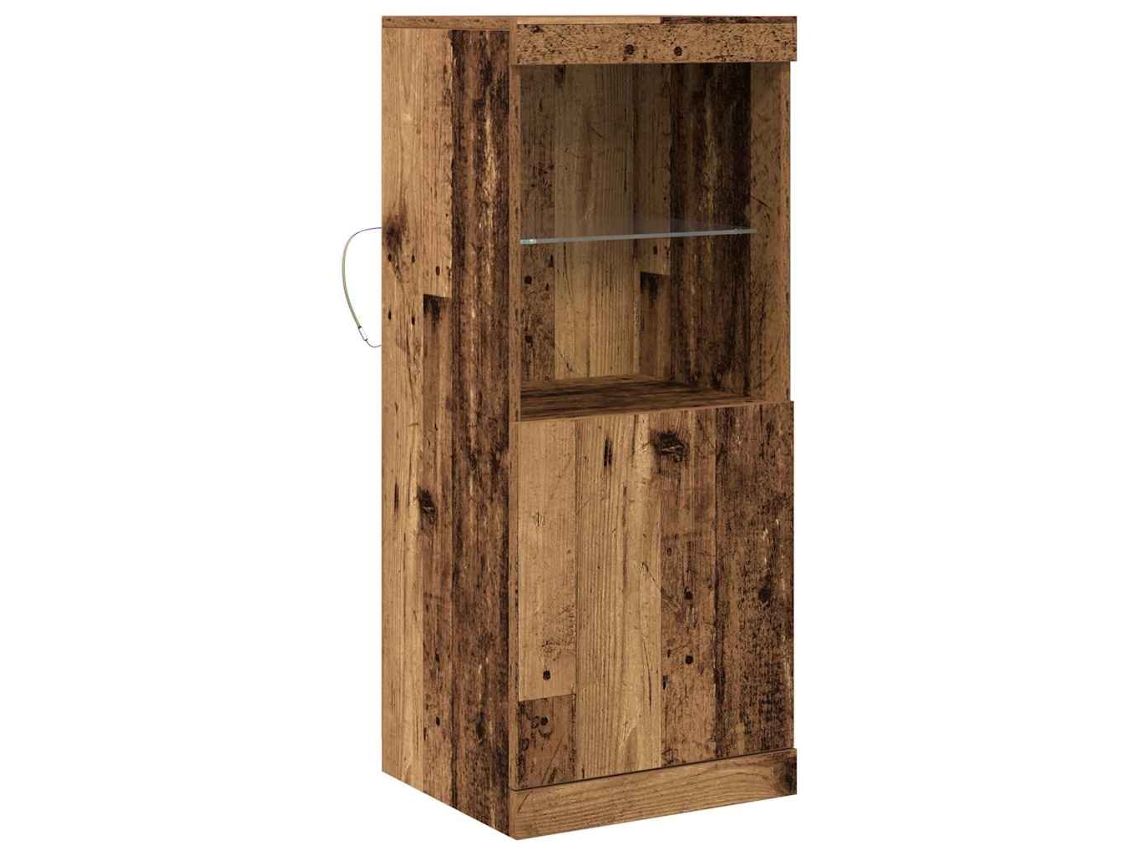 Aparador Led de Madeira Antiga com MAISON EXCLUSIVE 41x37x100 cm