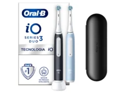 Escova de Dentes Elétrica ORAL-B IO 3 Duo Preto/Azul (2 unidades)