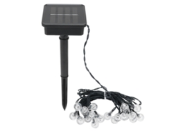 2026 luces de Cadena Solares 20 Led com 8 Modos para Exterior Jardim Boda Festa Decoração Luz Branca Quente
