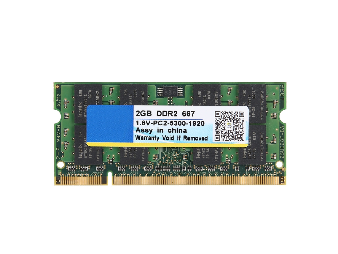 Memória RAM para laptop Xiede 2 GB DDR2 667 MHz 200 pinos.