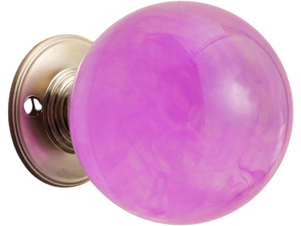 Puxador De Porta Em Resina Com Bolas Cristal Opacas Para Decoração Elegante, Pegada Confortável, Fácil Instalação