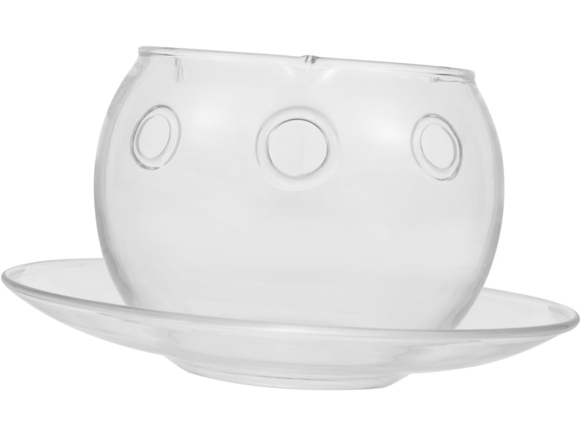 De Vidro Transparente, Tigela Multifuncional Para Saladas E Frutas, Superfície Lisa, Fácil De Gokoco