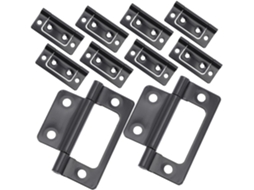Conjunto De 10 Dobradiças Duplas Ferro Para Portas Armários,