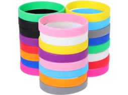 24 Pulseiras de Silicone para Eventos, Luzes e Transporte, Ideais para Reuniões e Atividades Ao Ar Livre, Feitas de