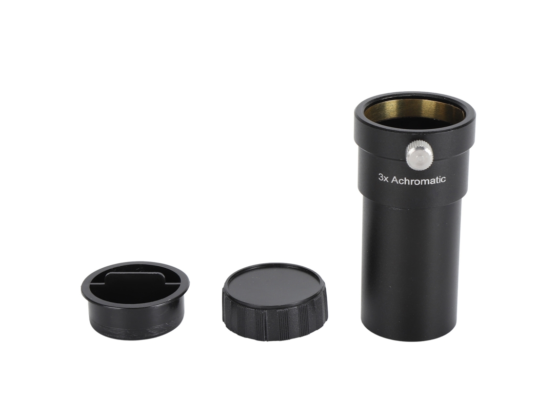 1.25 Inch 3x Telescope Barlow Lens Multi Coated Hd Optical Glass Aluminum Alloy Barlow Lens Astronomical Telescope Accessories LAXISCREED
