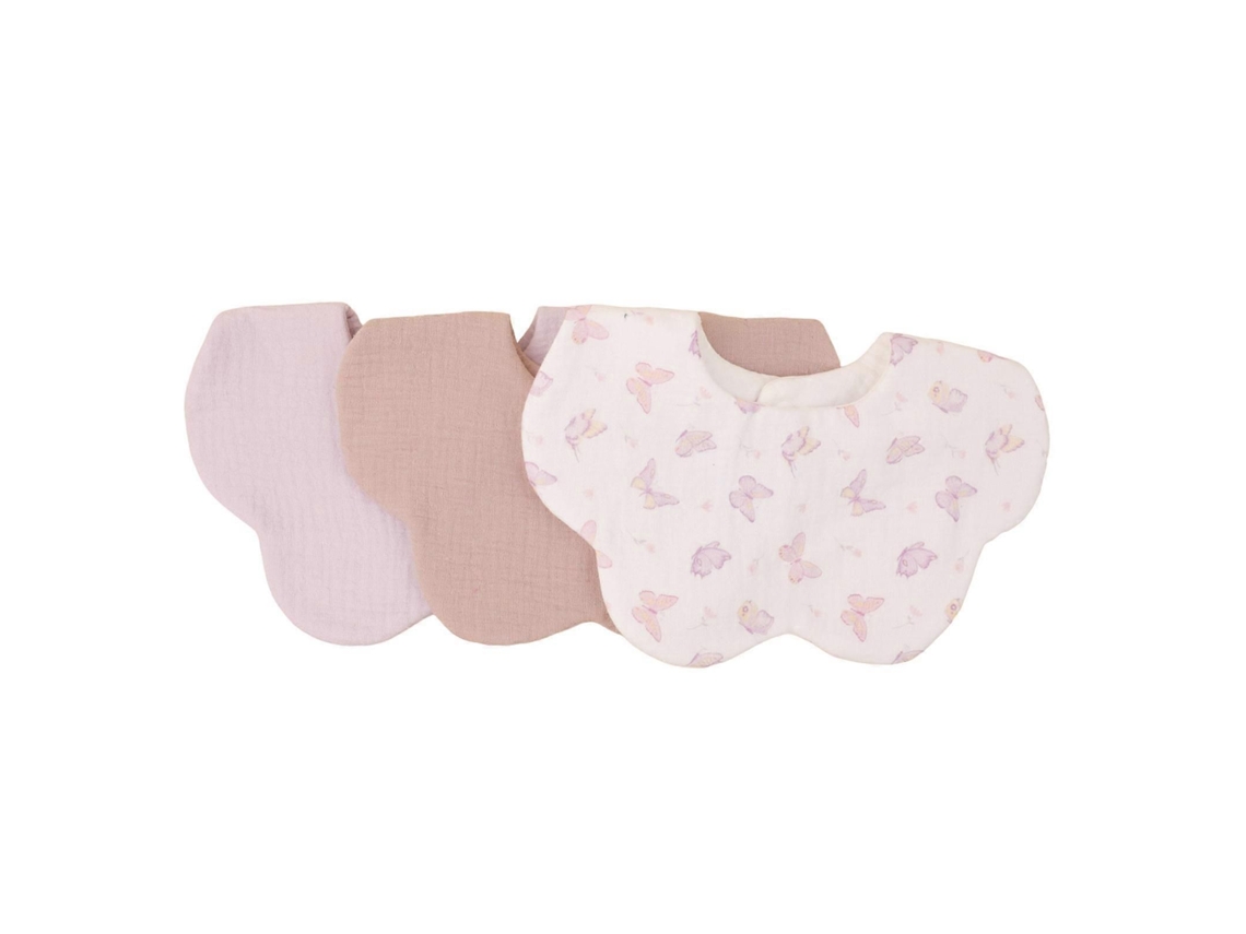 3 Pcs Petal Babadores Respirável Babador Babador De Bebê Babador De Bebê Pano De Arroto Forte Absorvente Babadores De Alimentação Crianças Babado