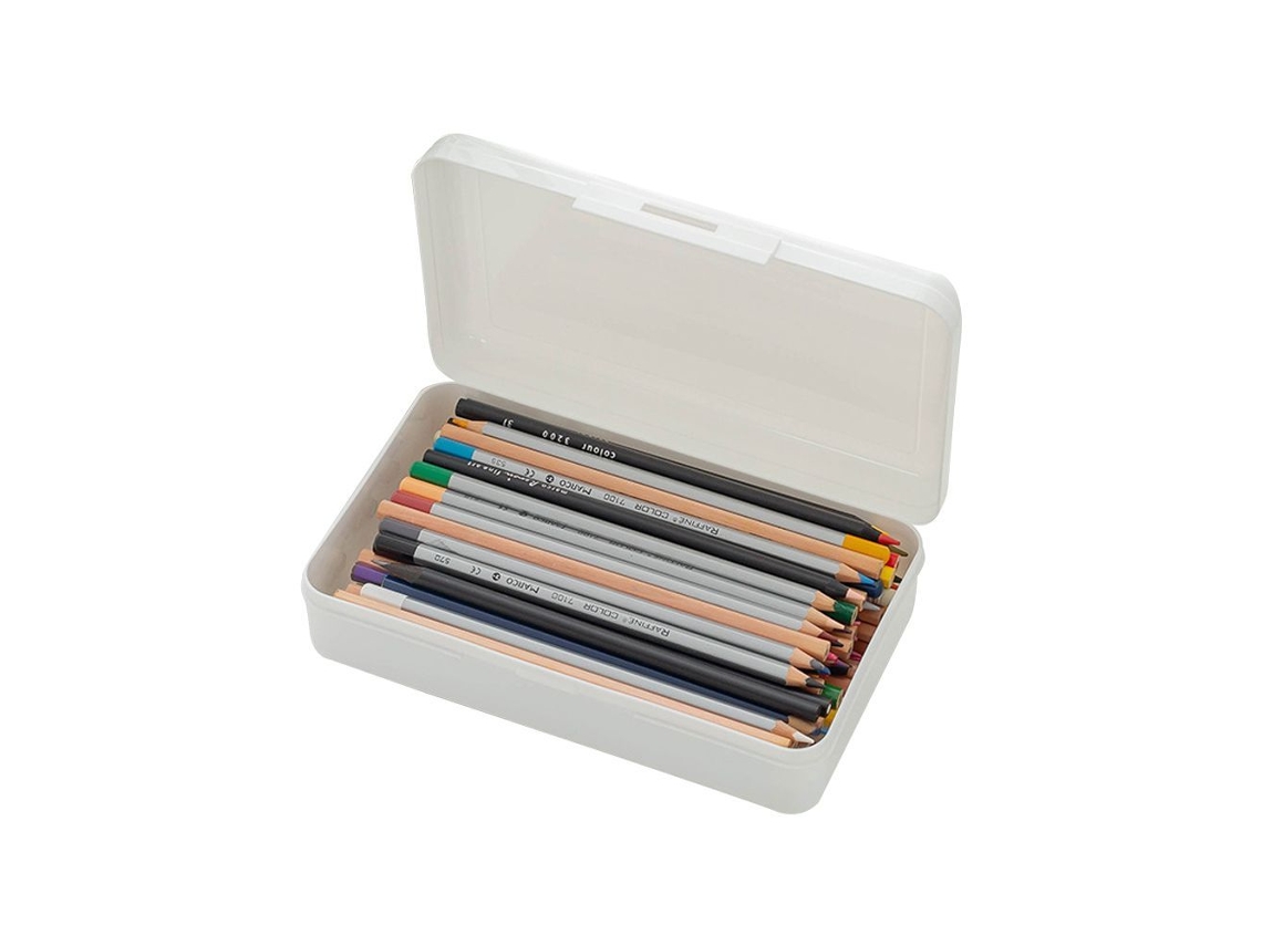 Estojo para Lápis, Grande Capacidade, Plástico, Multicolorido AQUAFORGE