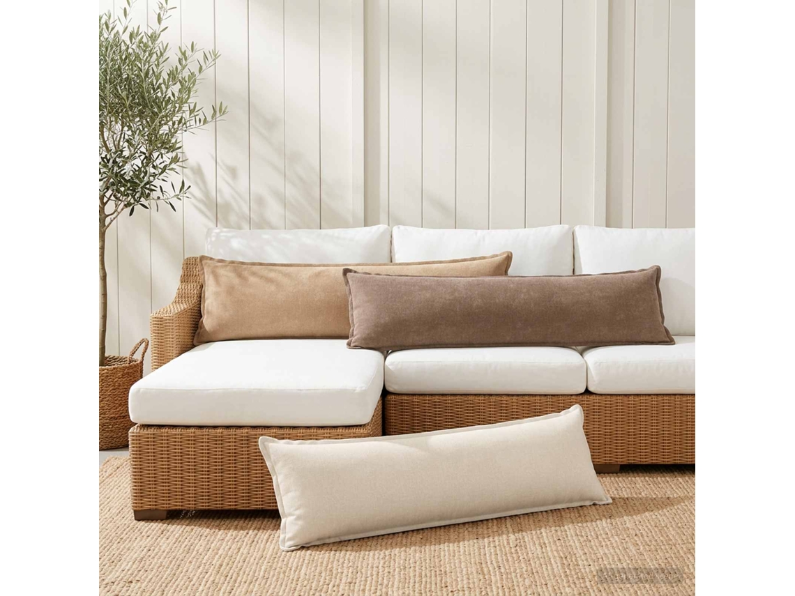 Vidaxl Capa Almofada 2 Unid. Houten Castanho 40 X 145 Cm