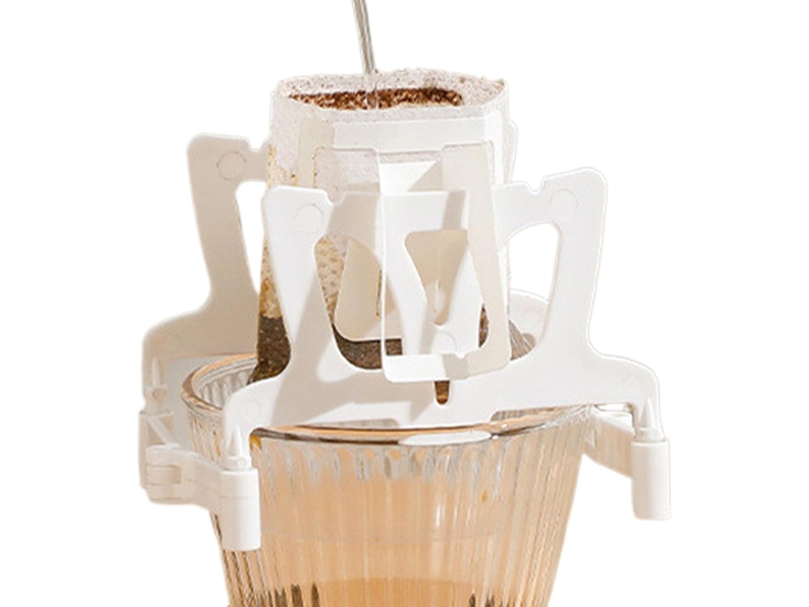 Coador De Café Dobrável E Reutilizável Com Suporte Para Filtro Perfeito Camping Viagens. Para Máquina De Café Com Design Reutilizável E Fácil Lim