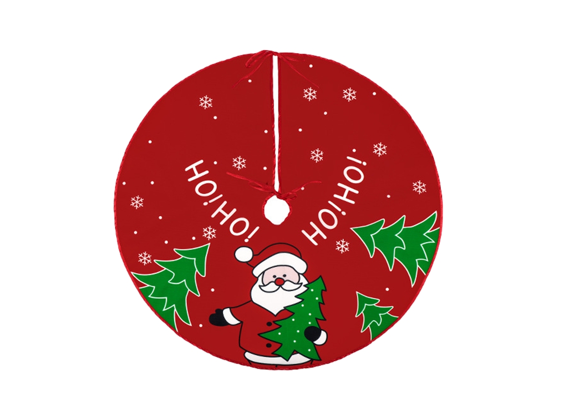 Laxiscreed Base De Árvore De Natal Santa Claus Com Estampa Divertida Para Decoração Festiva