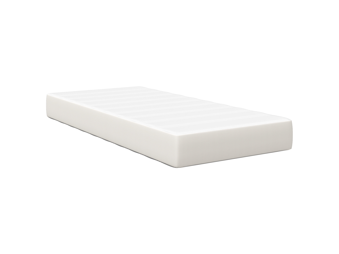 Conjunto 1 Colchão De Cama Vidaxl Creme Tecido (90 X 200 Cm)