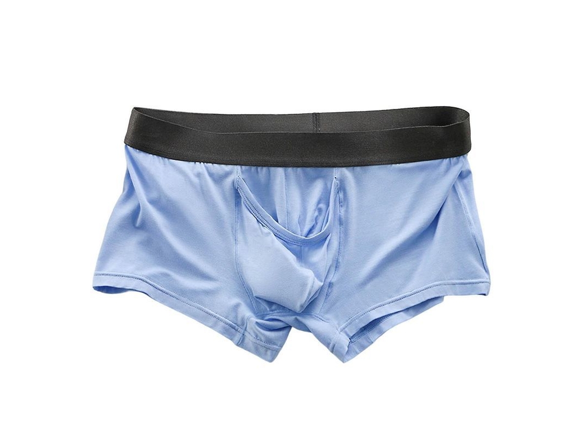 2026 calzoncillos para Hombre de Cintura Media Elastic, Estilo Simple Con Patchwork Y Diseño U Convexo, Cortos
