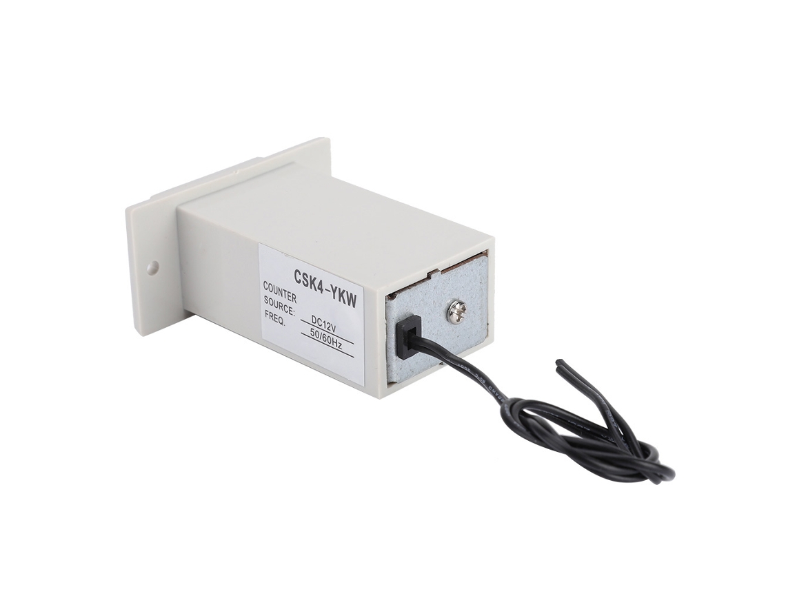 Contador De Pulso Electromagnético Industrial Csk4-ykw 4 Dígitos 0-9999 Dc 12v Mecânico Digital