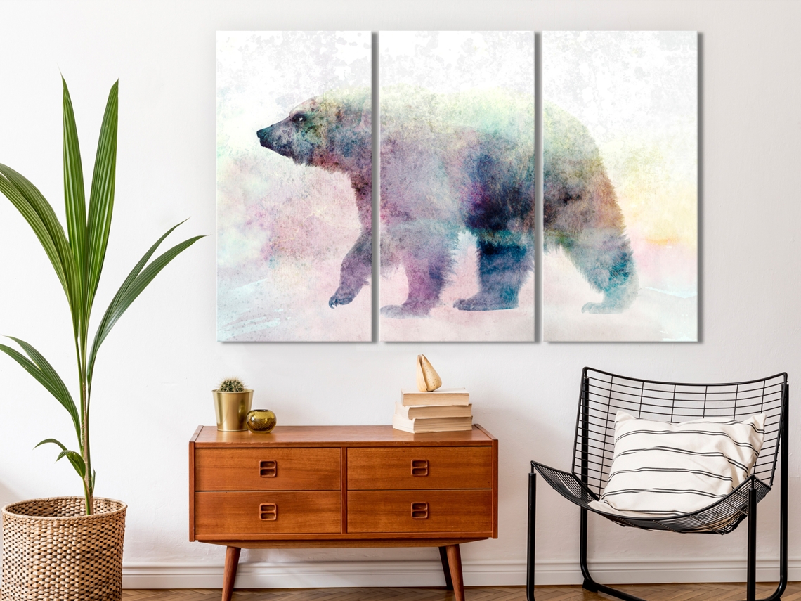 Quadro ARTGEIST Lonely Bear (3 Parts) (60x40)