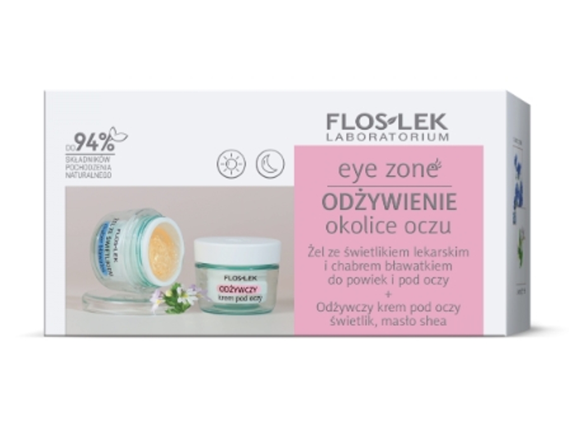 Flos Lek Conjunto De Olhos Zestaw Żel Com Calêndula E Camomila 10g Creme Nutritivo 15 Ml Floslek