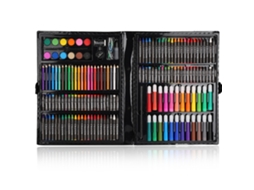 Conjunto Arte Infantil Lápis Cor Canetas Pincéis Crianças 3+
