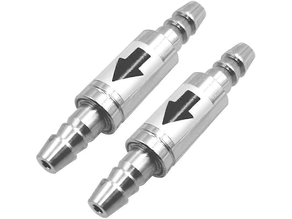 2 Peças Válvula Checagem Unidirecional Aço Inoxidável Co2 Linha 4mm Anti Retorno