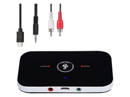 Transmissor E Receptor Bluetooth 5.0, Adaptador De Áudio Estéreo Portátil Sem Fio 2 Em 1 Com Entrada Auxiliar Rca/3,5 Mm E Áudio Hd De Baixa Latência.
