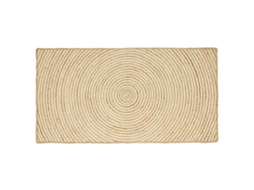 Vidaxl Tapete De Área Branco 80 X 150 Cm Juta