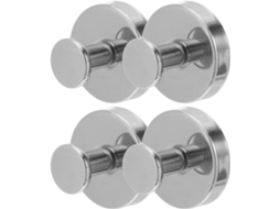Conjunto De 4 Ganchos Aço Inoxidável Com Ventosa Para Banheiro, Chuveiro, Janela De Vidro, Espelho E Roupão
