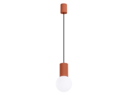 Sollux Sl.1729 Halo Lámpara Colgante 1 Rojo Ocre