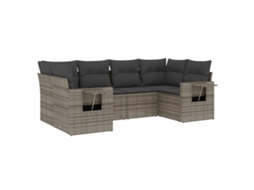 Garden Sofa Set, Garden Sofa Sets Vidaxl Cinzeto Rattan / Vime (n/a)