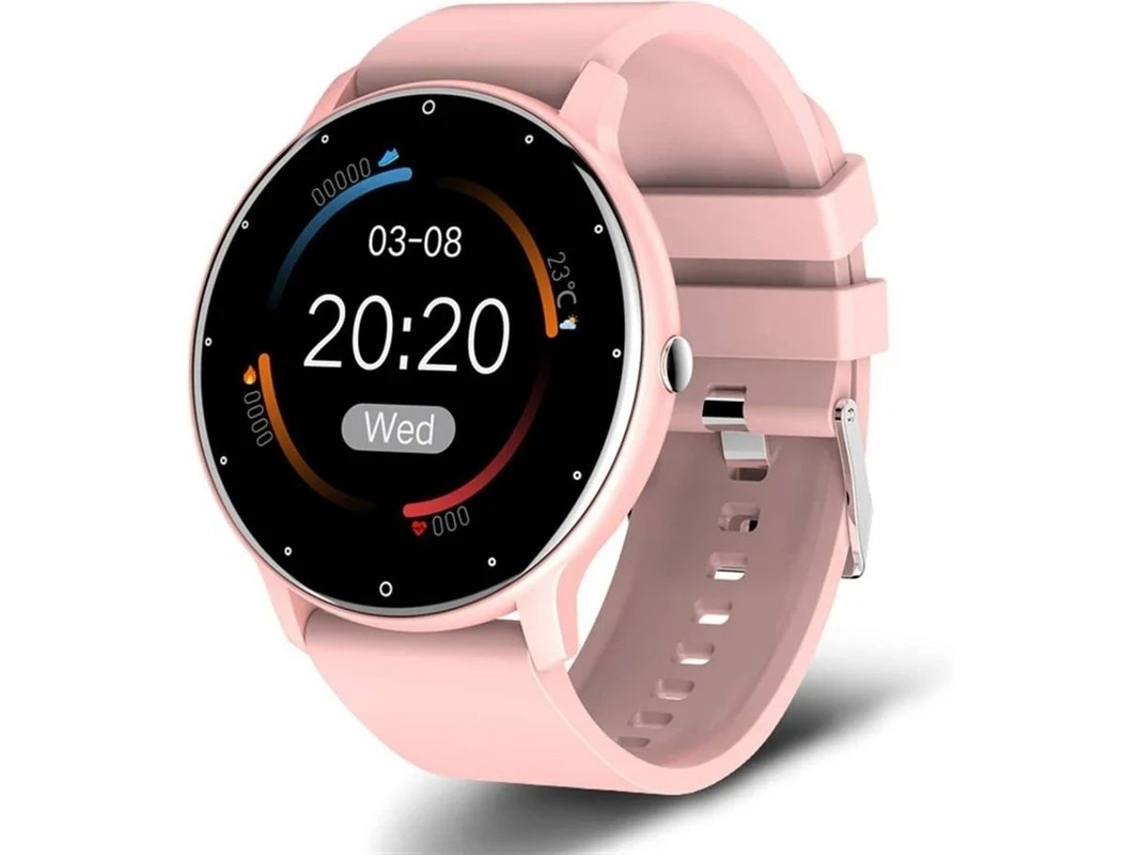 Smartwatch Com Tela De Toque Completa Sports Fitness Watch Ip67 À Prova Dágua Bluetooth Android Ios Yizhood (rosa)