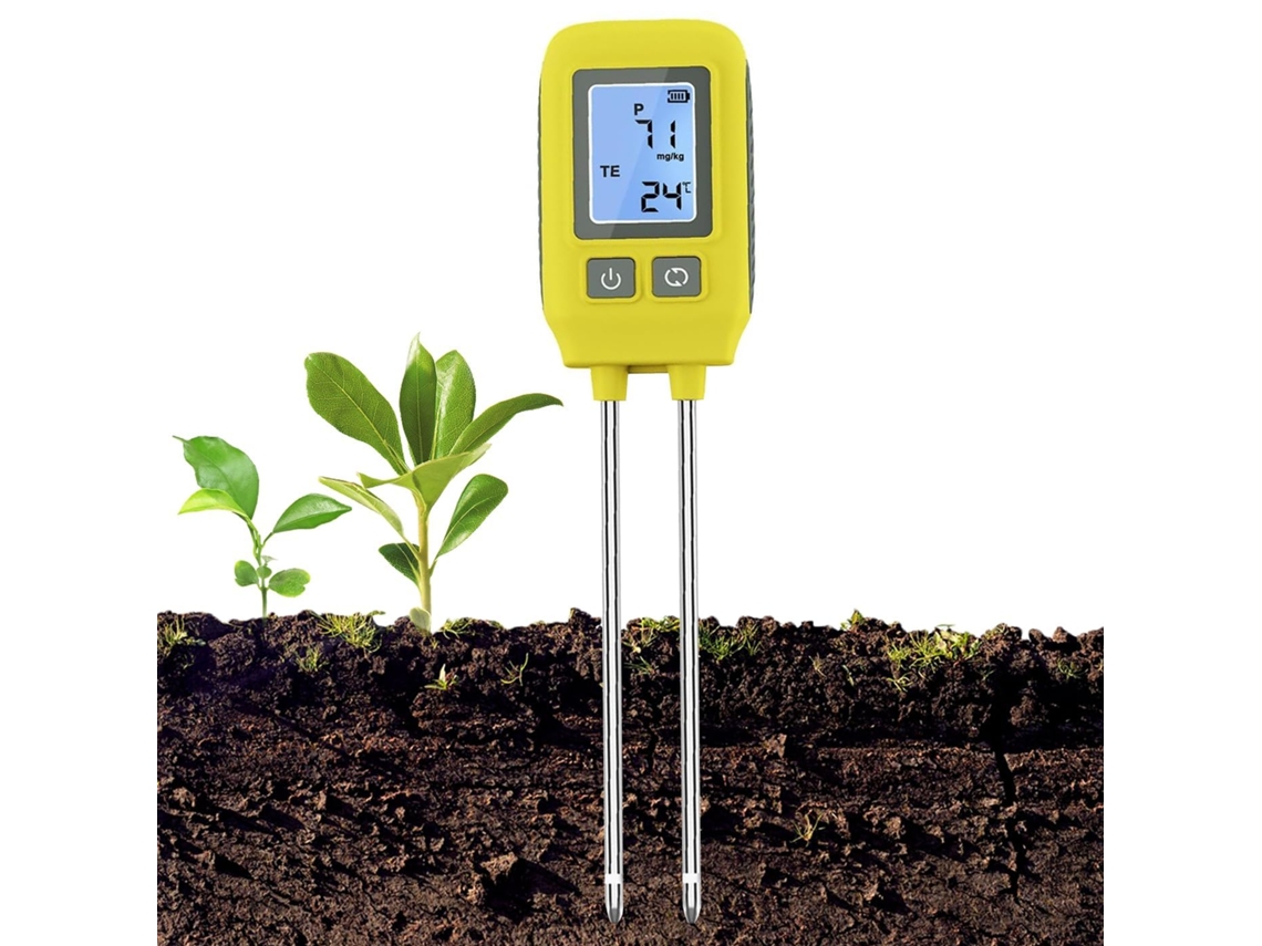 Analisador De Solo 4em 1 Nitrogênio, Fósforo, Potássio E Npk, Com Tela Digital Lcd, Ideal Para Jardinagem