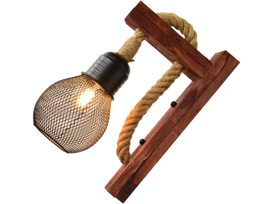 Luminária De Parede Retrô Com Acabamento Vermelho Para Quarto, Sala De Estar E Restaurante - Estilo Decorativo Para Pendurar Na Parede.